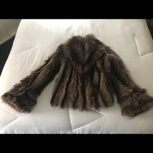 Vintage raccoon fur coat 1979